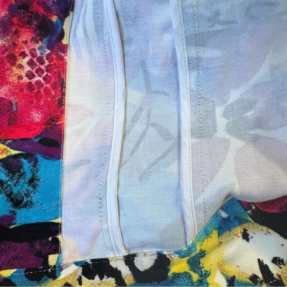 Chico’s Additions Bold Floral & Animal Print Long Sleeve Open Front Jacket 1/M - Picture 10 of 11